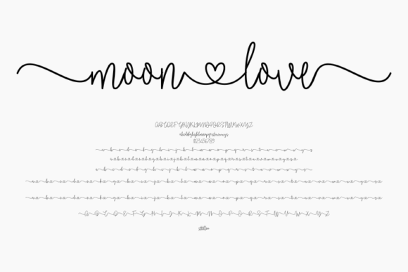 Moonlove Font Poster 1