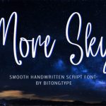 More Sky Font Poster 1