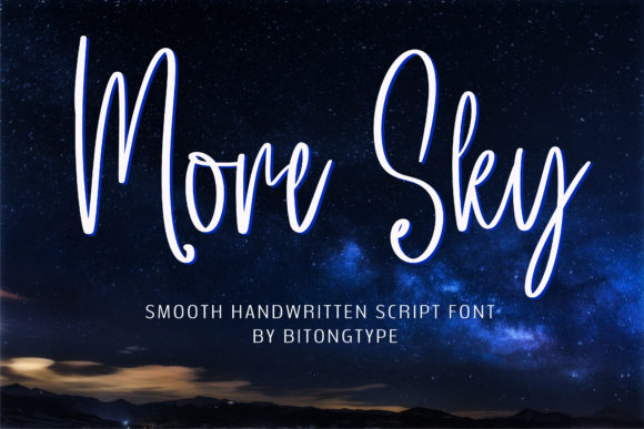 More Sky Font Poster 1