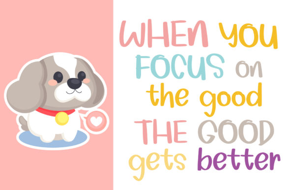 Morgan Cute Font Poster 2