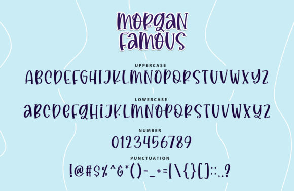 Morgan Famous Font Poster 3