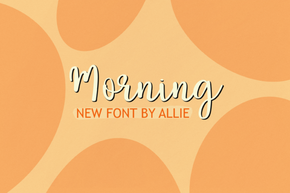 Morning Font Morning Font Poster 1