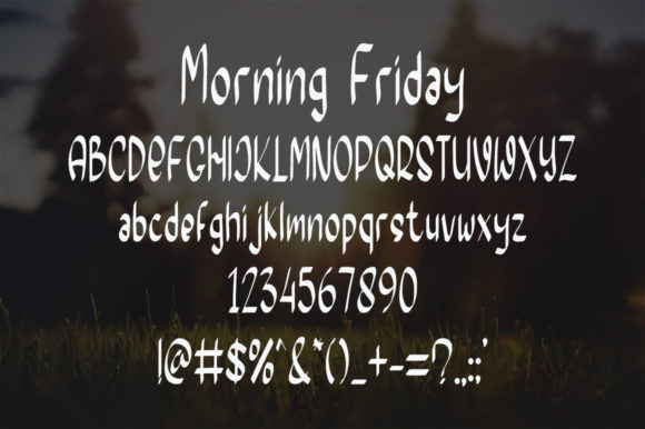 Morning Friday Font Poster 5