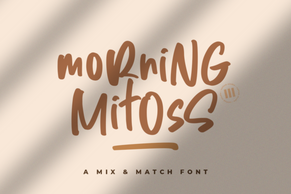 Morning Mitoss Font Morning Mitoss Font Poster 1