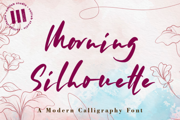 Morning Silhouette Font Poster 1