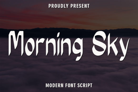 Morning Sky Font Poster 1