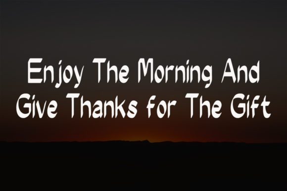 Morning Sky Font Poster 3
