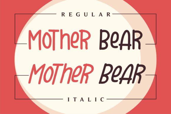 Mother Bear Font Poster 2