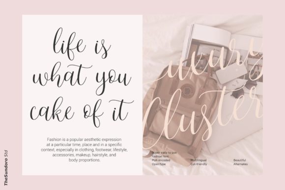 Mother Vanilla Font Poster 6