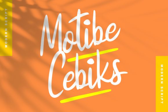 Motibe Cebiks Font Poster 1