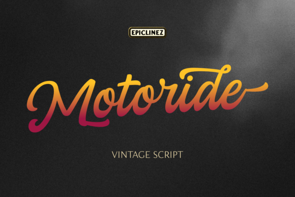 Motoride Font Motoride Font Poster 1