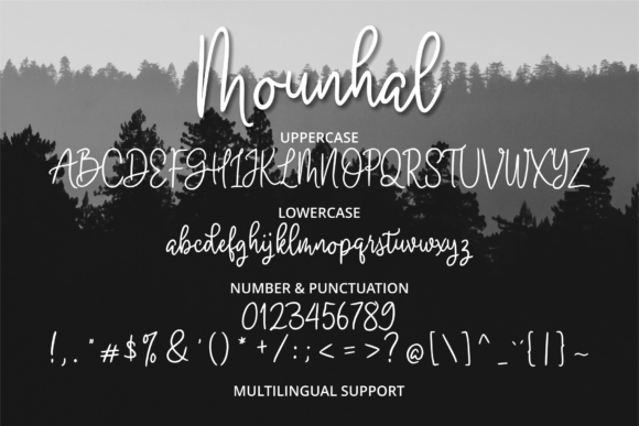 Mounhal Font Poster 5