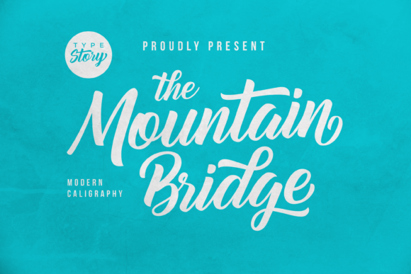 Mountain Bridge Font Poster 1