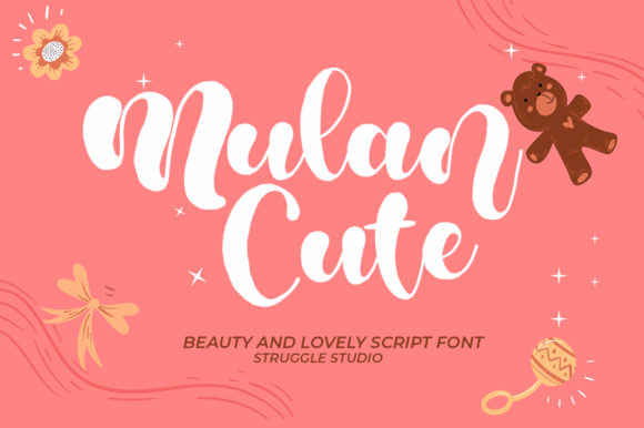 Mulan Cute Font Poster 1