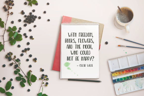 MultiFloral Font Poster 2