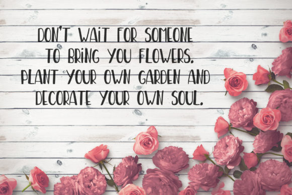 MultiFloral Font Poster 3