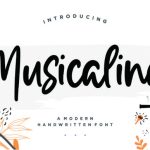 Musicalina Font Poster 1