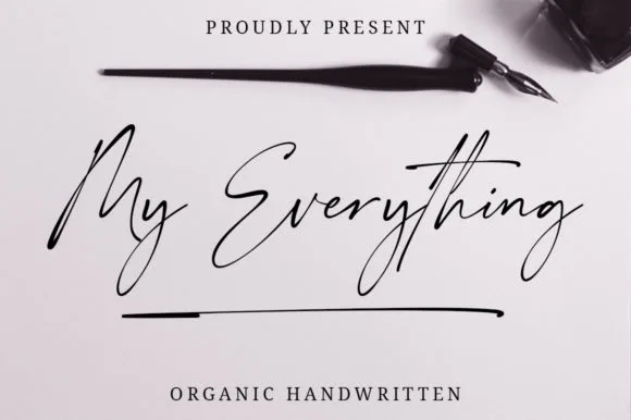 My Everything Font Poster 1
