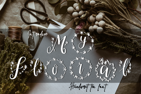 My Floral Font Poster 1