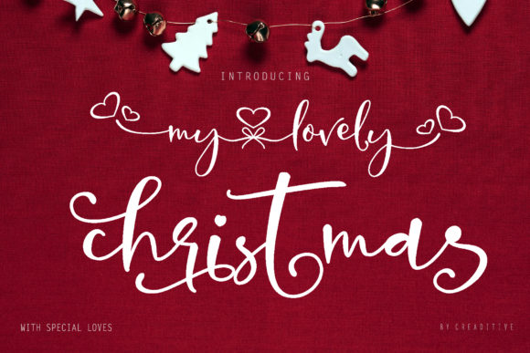 My Lovely Christmas Font Poster 1