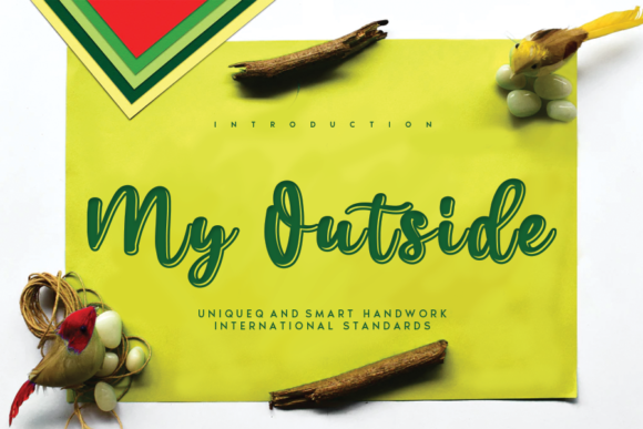 My Outside Font Poster 1