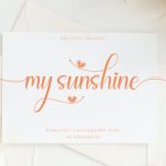 My Sunshine Font Poster 1