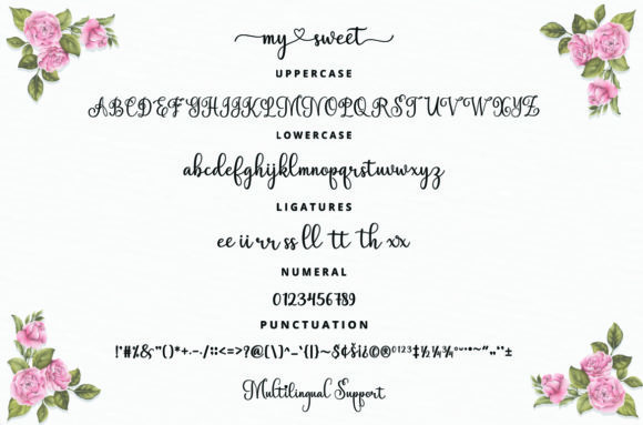 My Sweet Font Poster 9