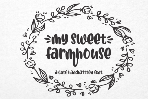 My Sweet Farmhouse Font Poster 1