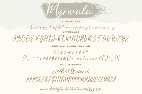 Myrwala Font Poster 7