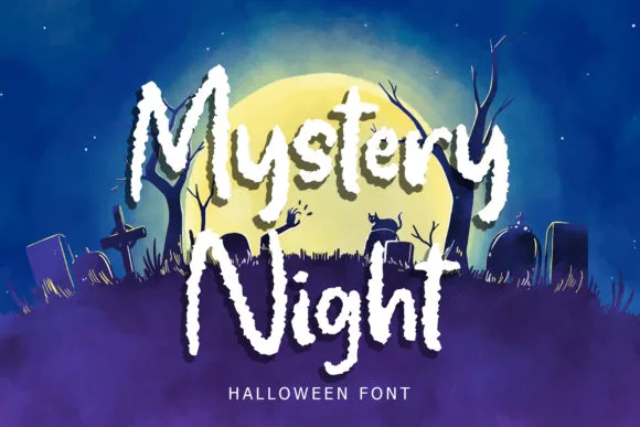 Mystery Night Font Mystery Night Font Poster 1