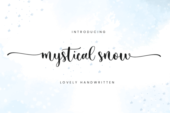 Mystical Snow Font Poster 1