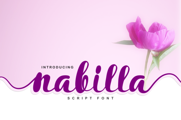 Nabilla Font Nabilla Font Poster 1