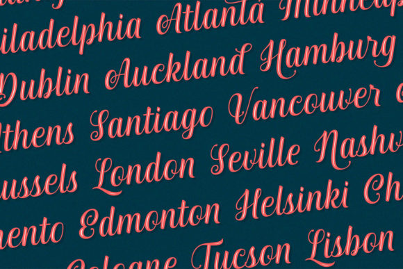 Nadella Font Poster 2