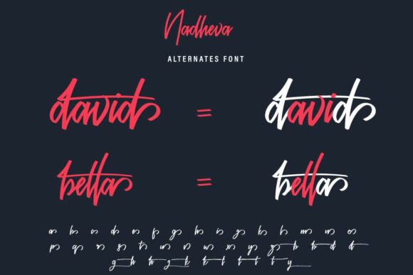 Nadheva Font Poster 8