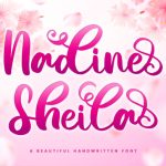 Nadine Sheila Font Poster 1