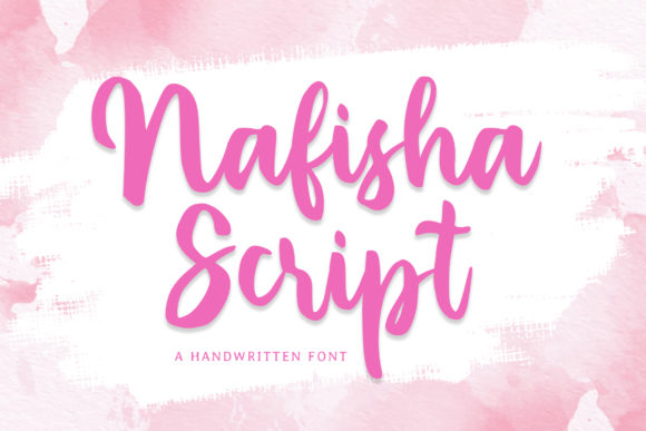 Nafisha Script Font Poster 1