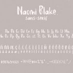 Naomi Blake Font Poster 20