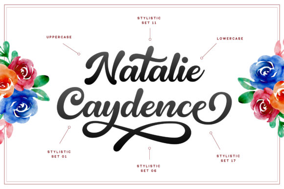 Natalie Caydence Font Poster 8