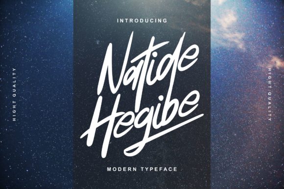 Natide Hegibe Font Poster 1