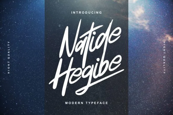 Natide Hegibe Font Poster 1