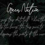 Natural Font Poster 3