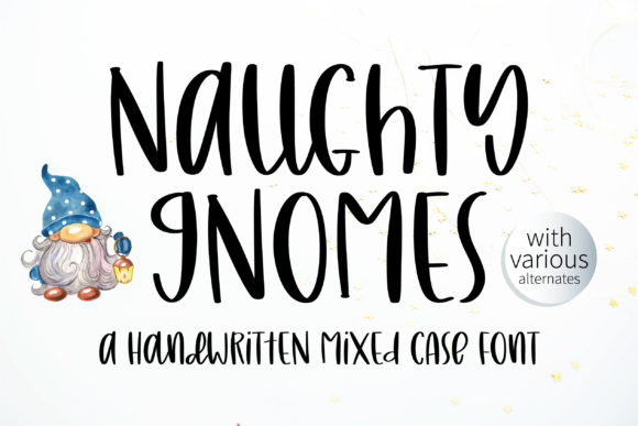 Naughty Gnomes Font Poster 1