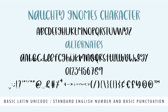 Naughty Gnomes Font Poster 12