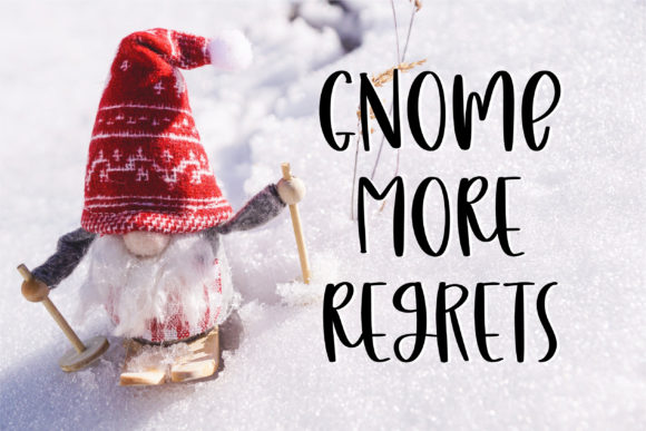 Naughty Gnomes Font Poster 8