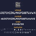 Navy Blue Font Poster 3