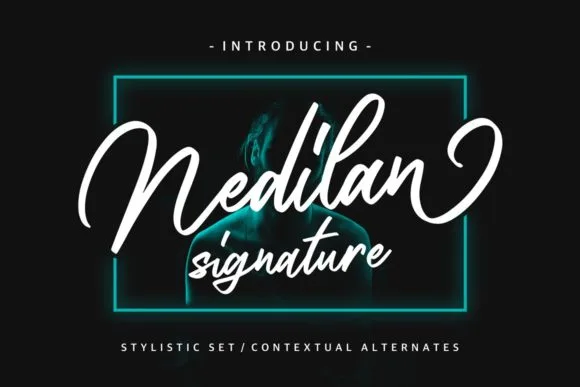 Nedilan Font Nedilan Font Poster 1