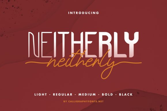 Neitherly Font Poster 1