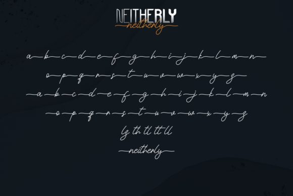 Neitherly Font Poster 11