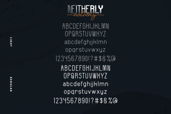 Neitherly Font Poster 5