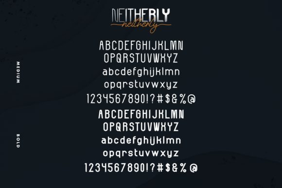 Neitherly Font Poster 7